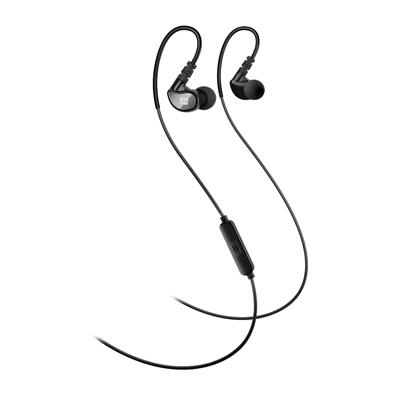 MEE Audio X1 - mikrofonos fekete-szürke sport fülhallgató