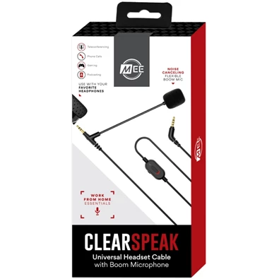 MEE audio Clearspeak Boom Cable fejhallgatóhoz univerzális jack mikrofon