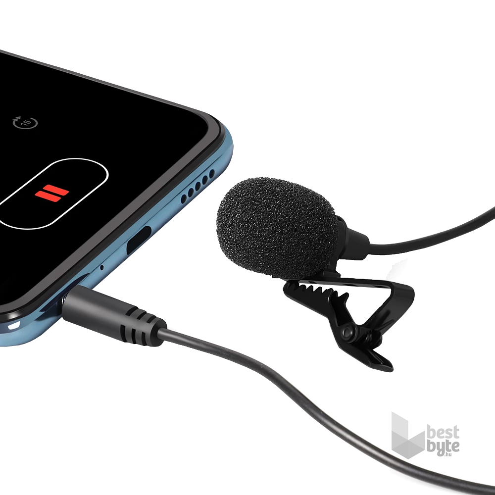 SBOX PM-402 Csiptethető mikrofon, 3.5 mm