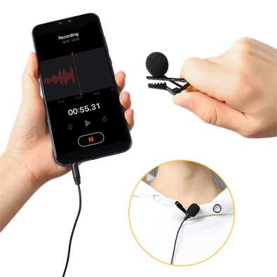 SBOX PM-402 Csiptethető mikrofon, 3.5 mm