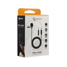 SBOX PM-402 Csiptethető mikrofon, 3.5 mm