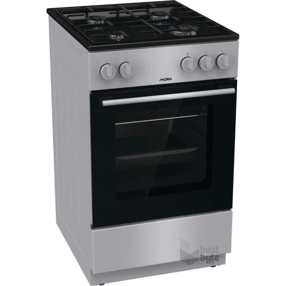 MORA P2252A1S szürke, szabadonálló, gáz, főzőzóna: 4, sütő:70L, tűzhely