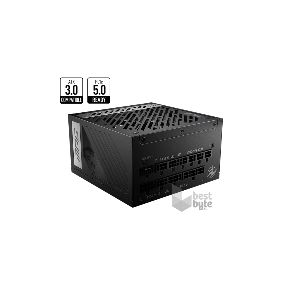 MSI 1000W 80+ Gold Gen 5.0 moduláris tápegység