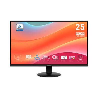 MSI 24,5" Business PRO MP252L FHD IPS 100Hz HDMI/DP fekete monitor