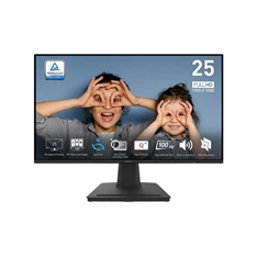 MSI 24,5" PRO MP252 FHD IPS LED 100Hz HDMI/DP fekete monitor (Újszerű) MSI 24,5" PRO MP252 FHD IPS LED 100Hz HDMI/DP fekete monitor (Újszerű)