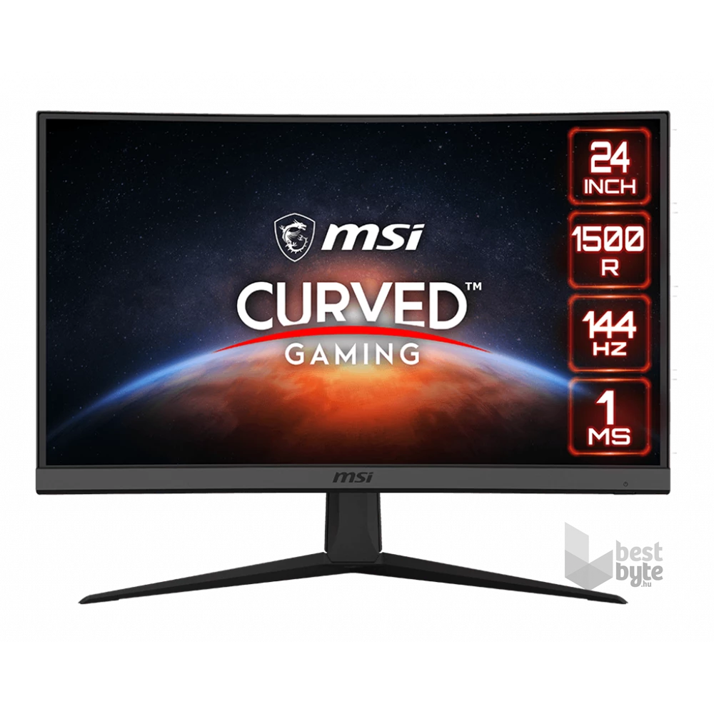 MSI 24" Optix G24C6 FHD VA 144Hz DP/HDMI ívelt gamer monitor