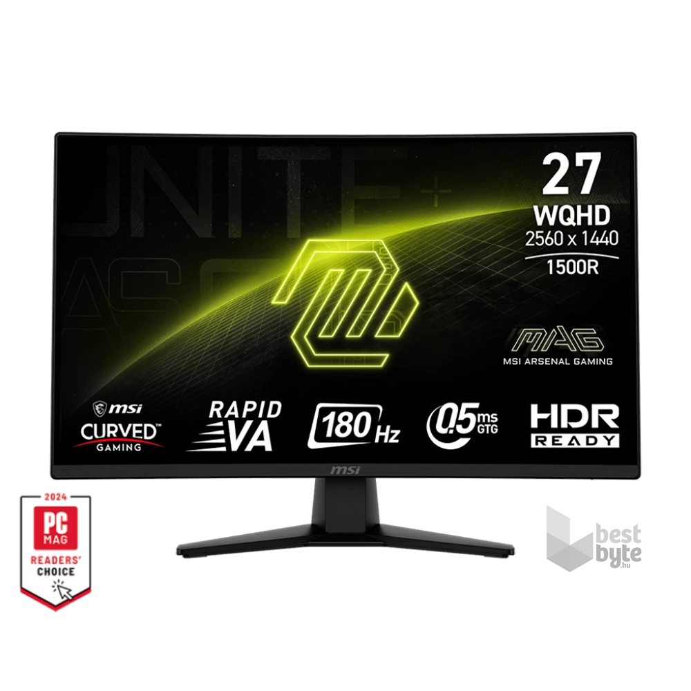 MSI 27" 274CQF Rapid VA WQHD 180Hz HDMI/DP gamer monitor