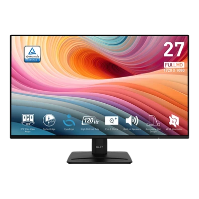 MSI 27" Business PRO MP271A E2 FHD IPS 120Hz DP/HDMI/VGA fekete monitor