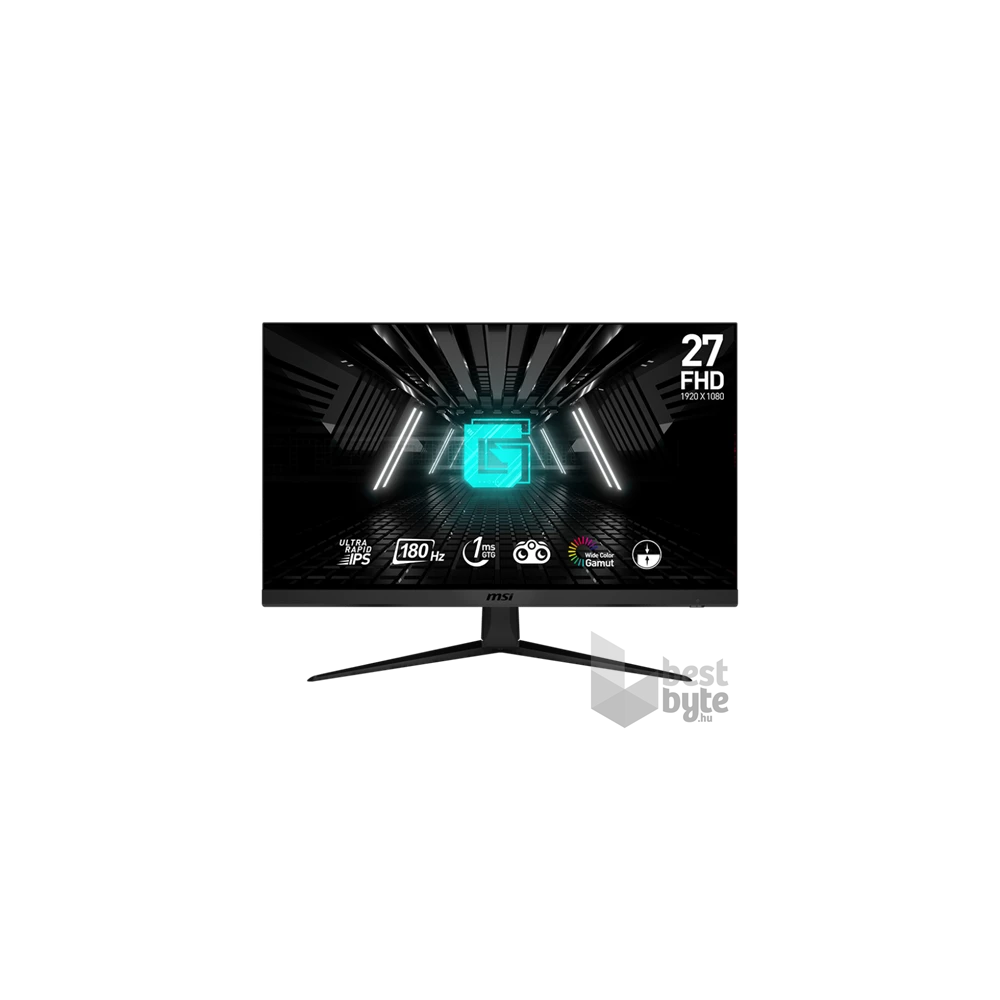 MSI 27" G2712F Rapid FHD IPS 180Hz DP/HDMI LED gamer monitor (Újracsomagolt)