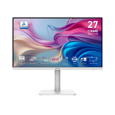 MSI 27" Modern MD272UPHW UHD IPS HDMI/DP/USB-C fehér monitor