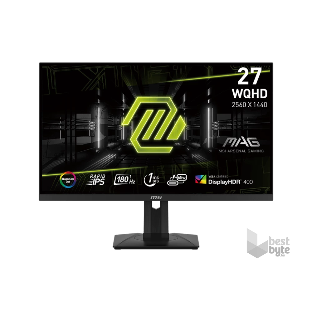 MSI 27" Optix MAG274QRF QD E2 WQHD IPS 180Hz DP/HDMI/USB Esport gamer monitor