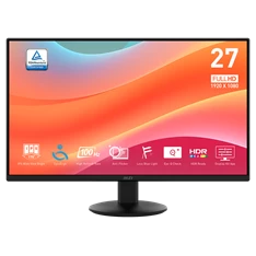 MSI 27" PRO MP272L FHD IPS 100Hz HDMI/DP fekete monitor