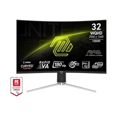 MSI 31,5" 325CQRF QD E2 Rapid VA WQHD 180Hz HDMI/DP/USB-C ívelt gamer monitor MSI 31,5" 325CQRF QD E2 Rapid VA WQHD 180Hz HDMI/DP/USB-C ívelt gamer monitor