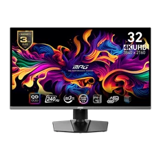 MSI 31,5" MPG 321URX UHD QD-OLED 240Hz HDMI/DP/USB-C gamer monitor