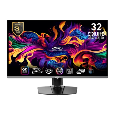 MSI 31,5" MPG 321URX UHD QD-OLED 240Hz HDMI/DP/USB-C gamer monitor