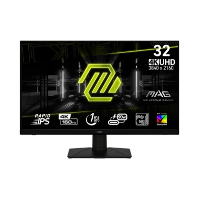 MSI 32" Gaming MAG 322UPF 4K UHD IPS 160Hz DP/HDMI/USB-C fekete gamer monitor (Újszerű)