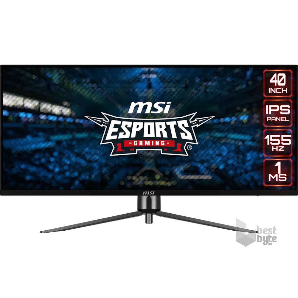 MSI 40" MAG401QR WQHD IPS 155Hz 2xHDMI/DP/USB-C fekete HDR gamer monitor
