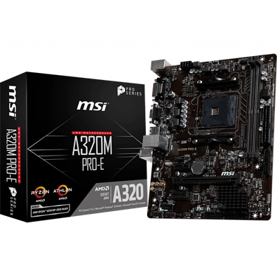 MSI A320M PRO-E AMD A320 SocketAM4 mATX alaplap