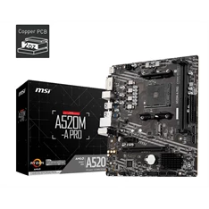 MSI A520M-A PRO AMD A520 AM4 mATX alaplap