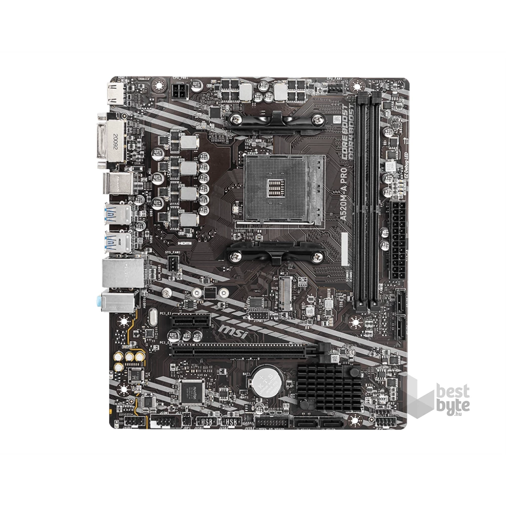 MSI A520M-A PRO AMD A520 AM4 mATX alaplap