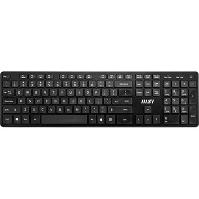 MSI ACCY Bill, RF1430 Vezetéknélküli billenytűzet + MA04W Vezetéknélküli egér, Fekete