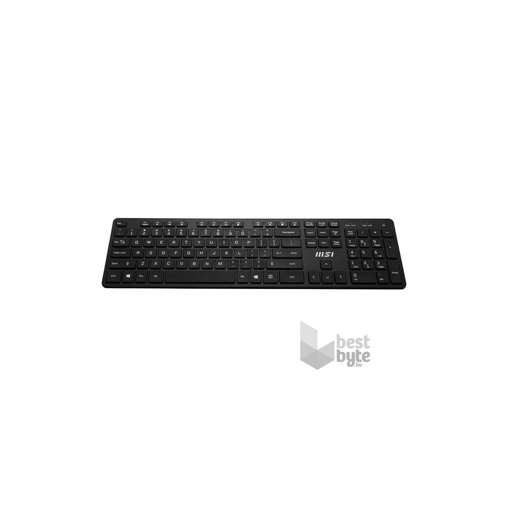 MSI ACCY Bill, RF1430 Vezetéknélküli billenytűzet + MA04W Vezetéknélküli egér, Fekete
