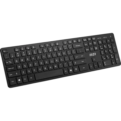 MSI ACCY Bill, RF1430 Vezetéknélküli billenytűzet + MA04W Vezetéknélküli egér, Fekete