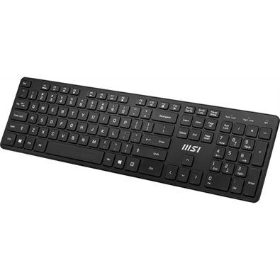 MSI ACCY Bill, RF1430 Vezetéknélküli billenytűzet + MA04W Vezetéknélküli egér, Fekete