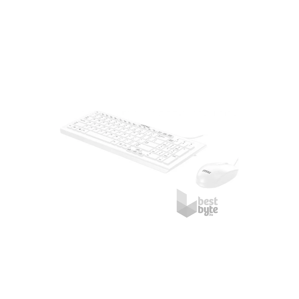MSI ACCY SK9626MW vezetékes fehér billentyűzet + egér