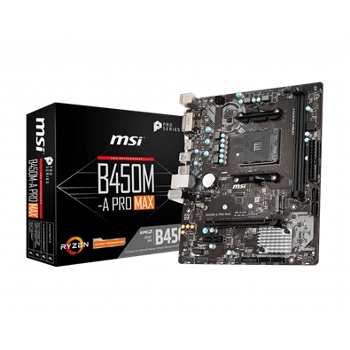 MSI B450M-A PRO MAX AMD B450 AM4 mATX alaplap