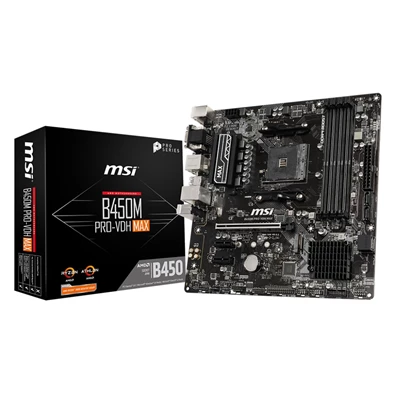 MSI B450M PRO-VDH MAX AMD B450 AM4 mATX alaplap