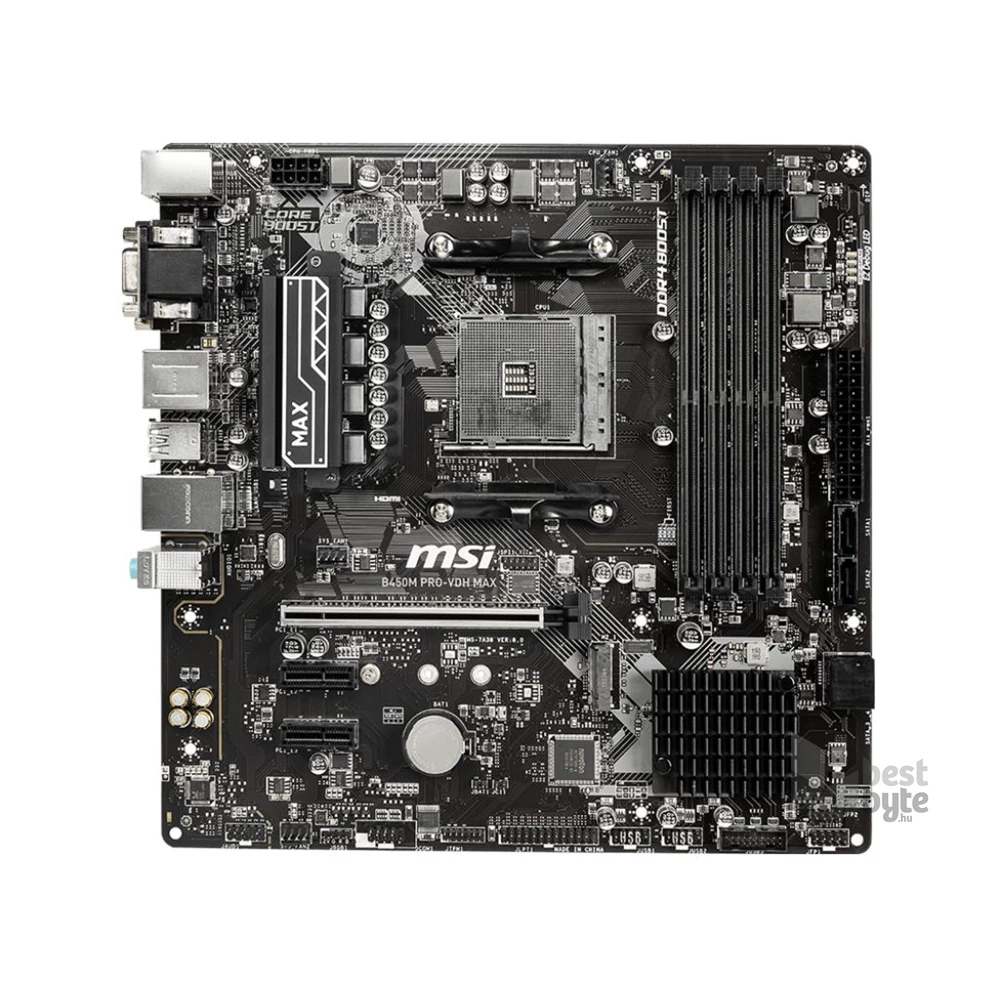 MSI B450M PRO-VDH MAX AMD B450 AM4 mATX alaplap