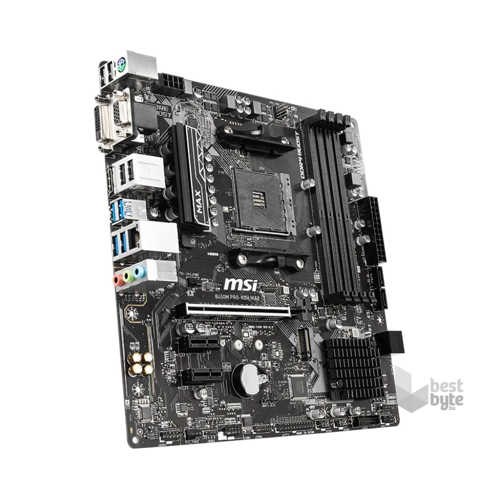MSI B450M PRO-VDH MAX AMD B450 AM4 mATX alaplap