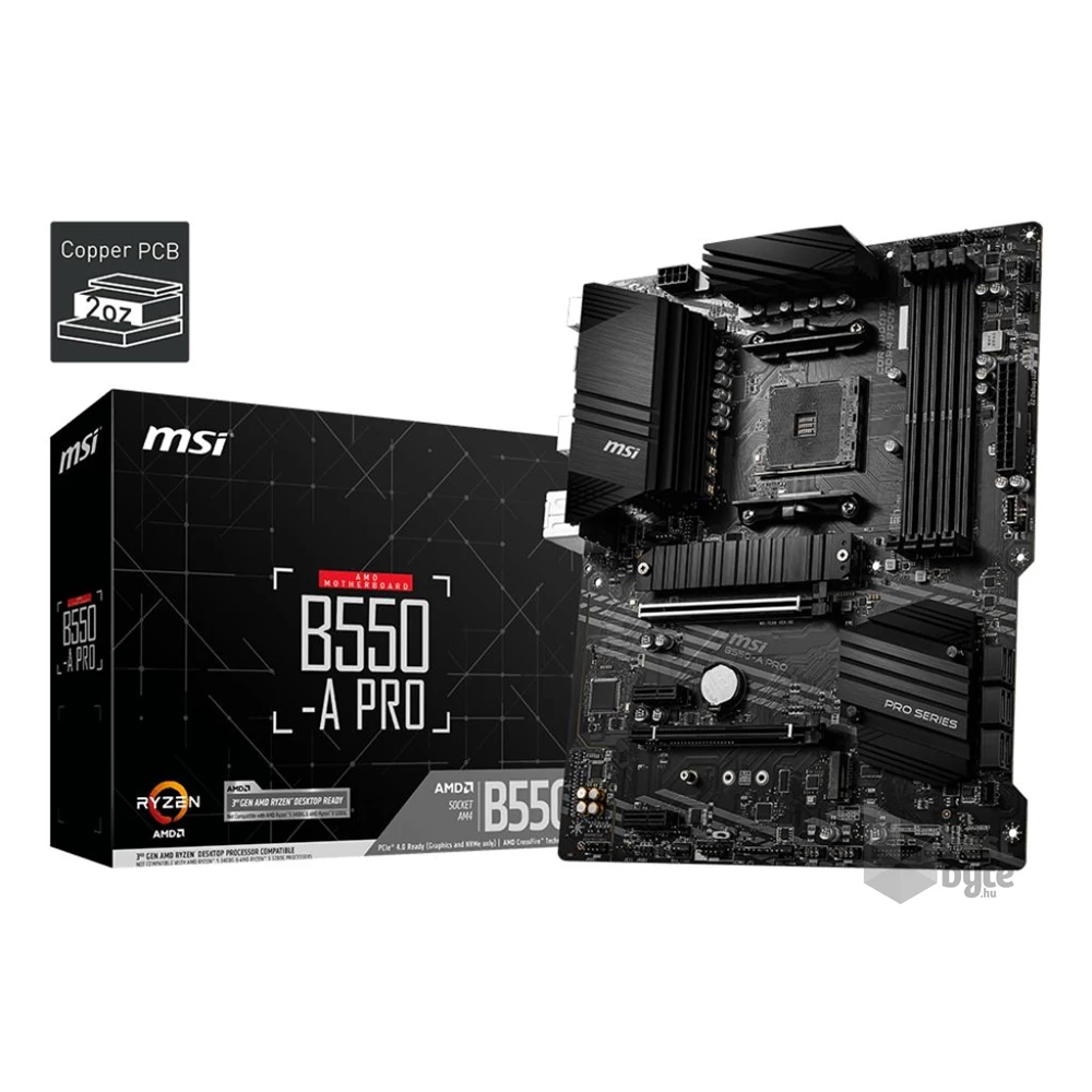 MSI B550-A PRO AMD B550 AM4 ATX alaplap