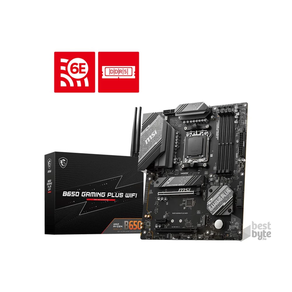 MSI B650 GAMING PLUS WIFI AMD B650 AM5 ATX alaplap
