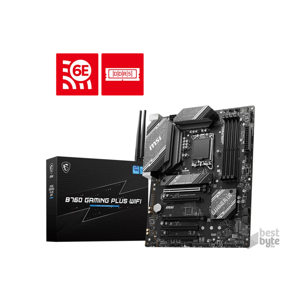 MSI B760 GAMING PLUS WIFI Intel B760 LGA1700 ATX alaplap