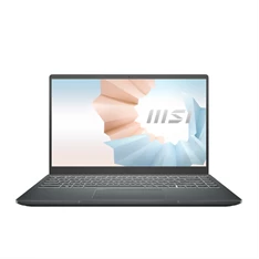 MSI Business NB Modern 14 B11MOU-1066, 14.0" FHD, i3-1115G4, 8GB, 256GB M.2, INT, NOOS, Szürke