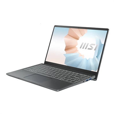 MSI Business NB Modern 14 B11MOU-1066, 14.0" FHD, i3-1115G4, 8GB, 256GB M.2, INT, NOOS, Szürke
