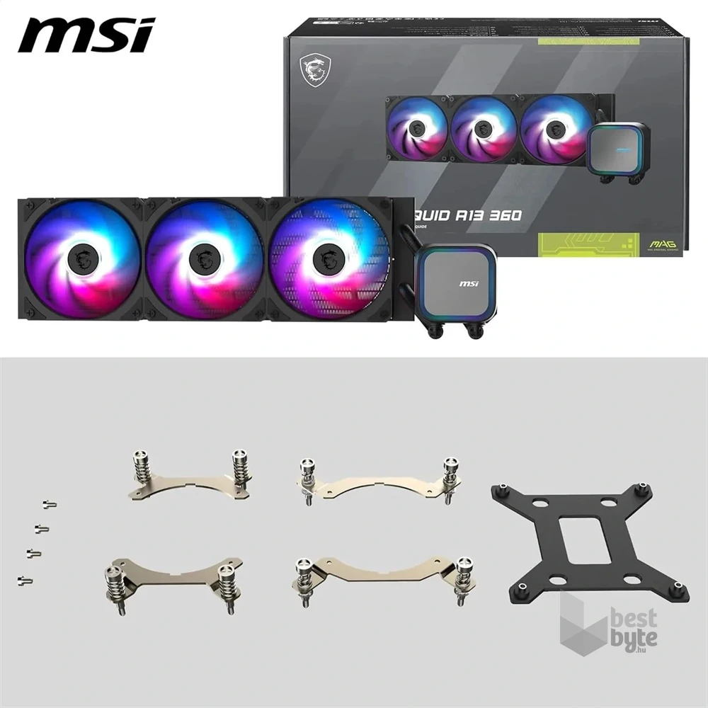 MSI Coreliquid A13 360 fekete vízhűtéses processzor hűtő