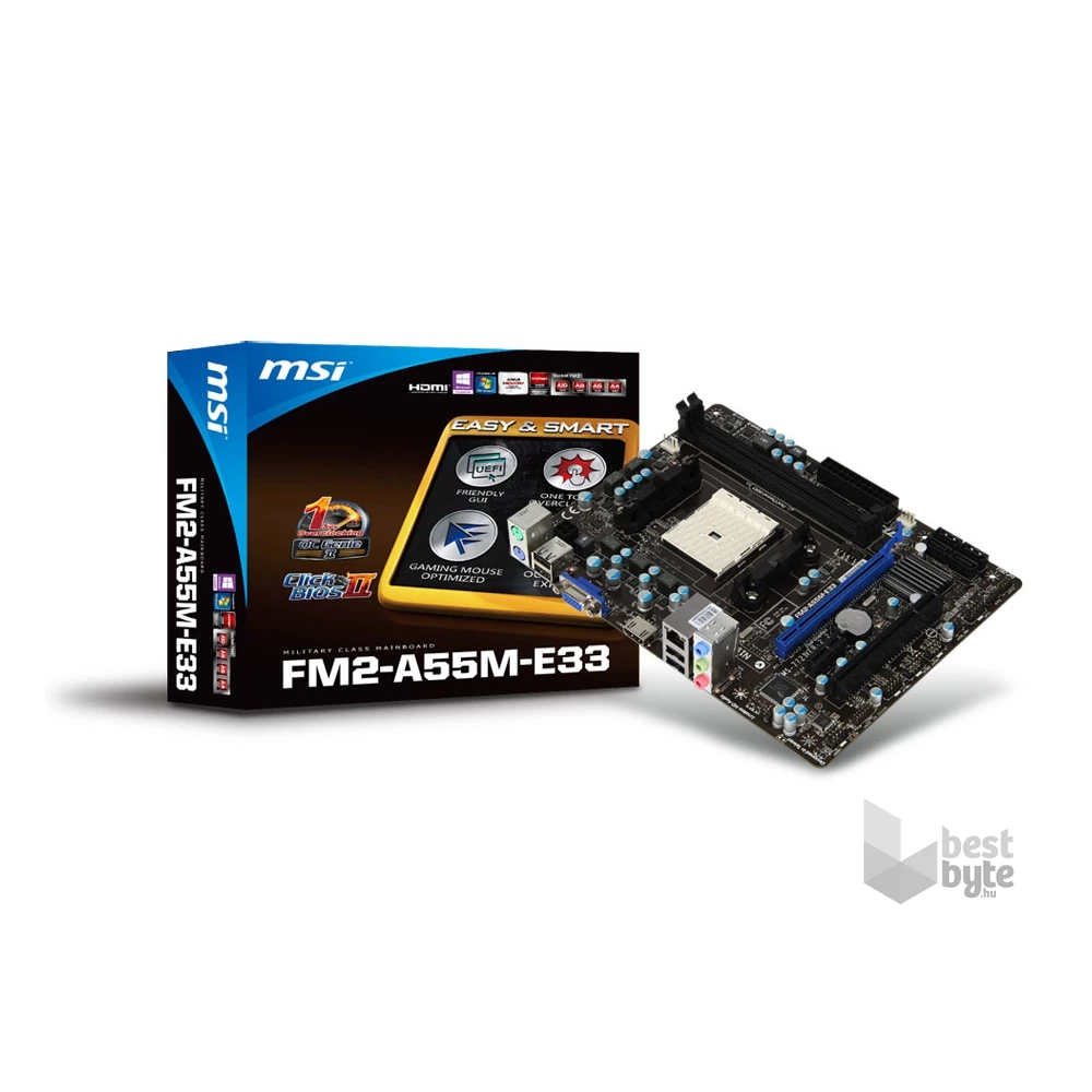 MSI FM2-A55M-E33 AMD A55 SocketFM2 mATX alaplap