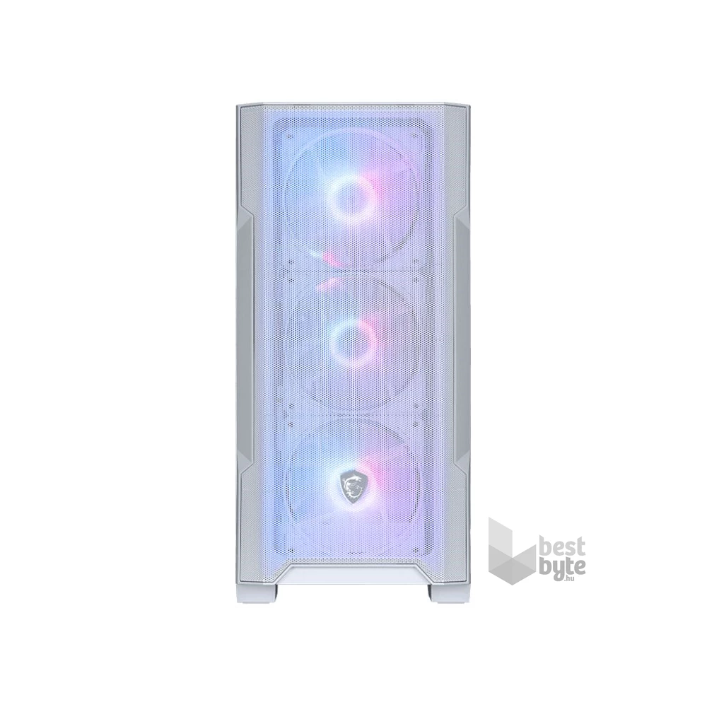 MSI FORGE M100R (táp nélküli) ablakos 4xARGB fehér mATX ház