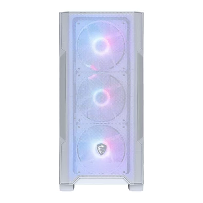 MSI FORGE M100R (táp nélküli) ablakos 4xARGB fehér mATX ház