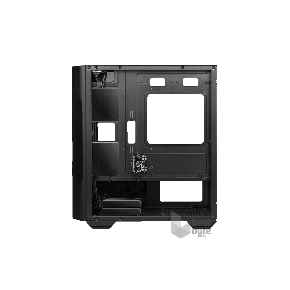 MSI FORGE M100R (táp nélküli) ablakos 4xARGB fekete mATX ház