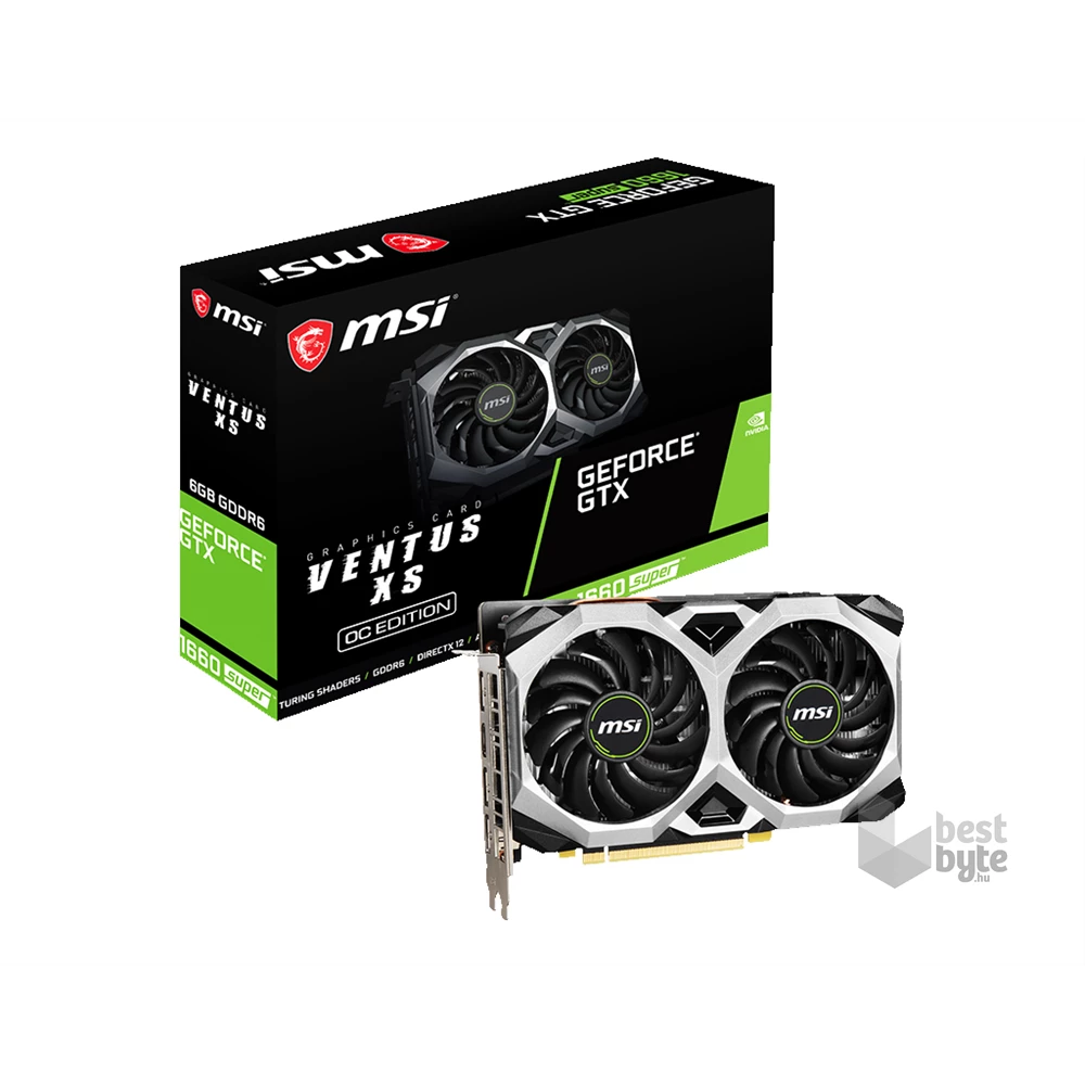 MSI GTX 1660 SUPER VENTUS XS OC nVidia 6GB GDDR6 192bit PCIe videokártya