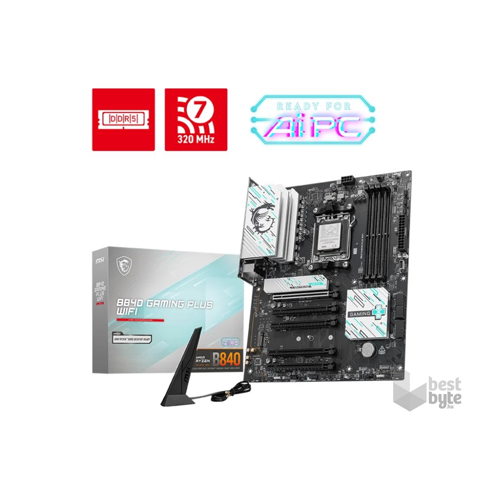 MSI Gaming Plus Wi-Fi AMD B840 AM5 ATX alaplap
