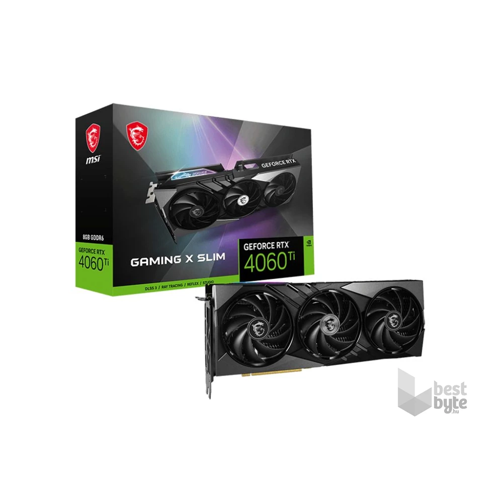 MSI GeForce RTX 4060 Ti GAMING X SLIM 8G nVidia 8GB GDDR6 128bit PCIe videókártya