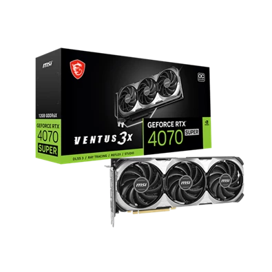 MSI GeForce RTX 4070 SUPER 12G VENTUS 3X OC nVidia 12GB GDDR6X 192bit PCIe videókártya