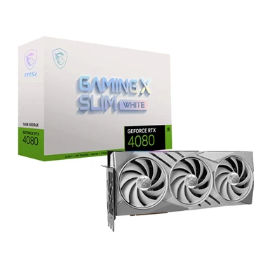 MSI GeForce RTX 4080 16GB GAMING X SLIM WHITE nVidia 16GB GDDR6X 256bit PCIe videókártya