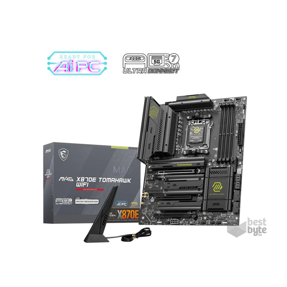 MSI Mag X870E Tomahawk Wi-Fi AMD X870E AM5 ATX alaplap