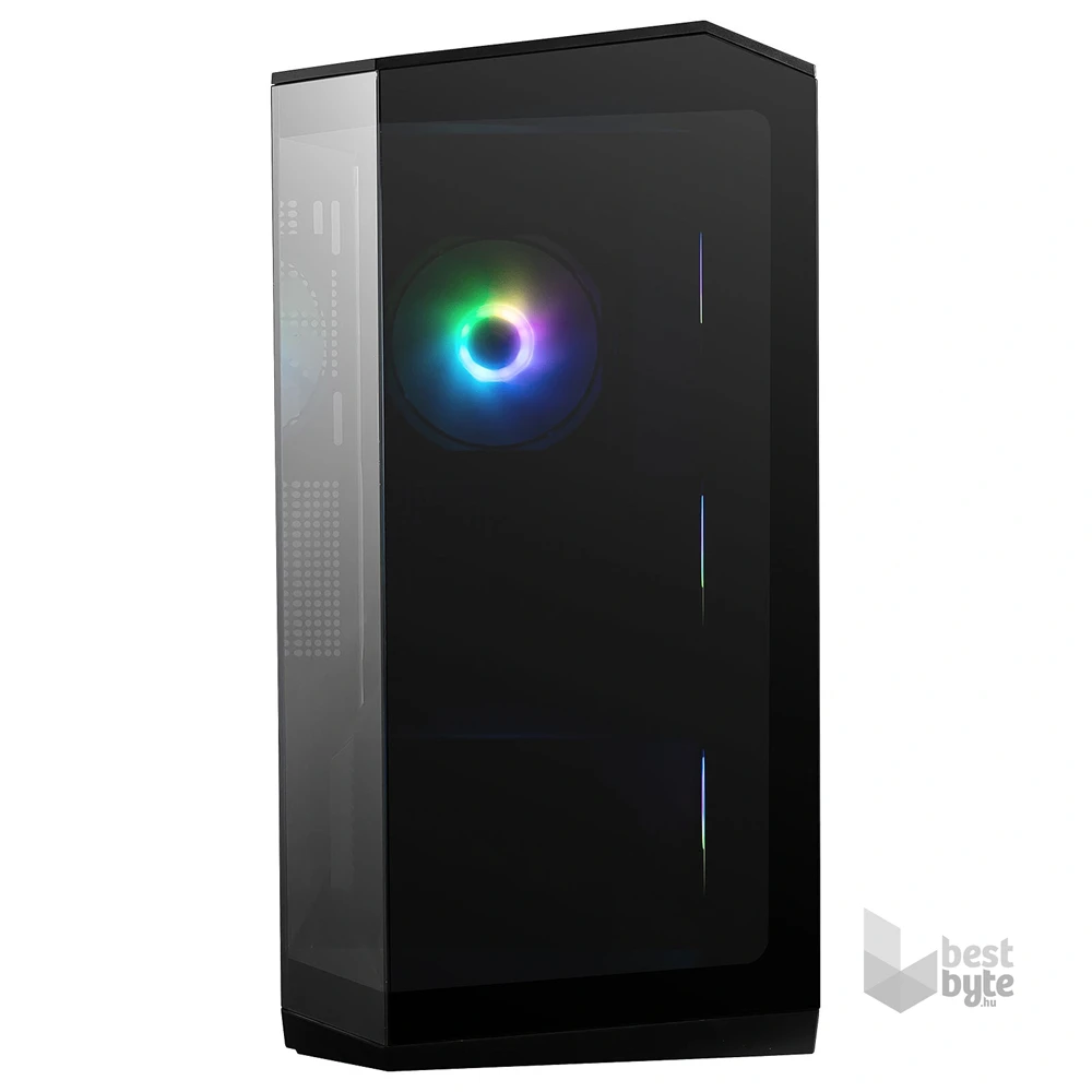 MSI PANO M100R PZ BLACK ARGB (táp nélküli) ablakos mATX ház